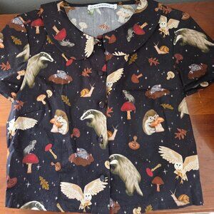 Dangerfield Black Friday Cottagecore Animal Crop Top